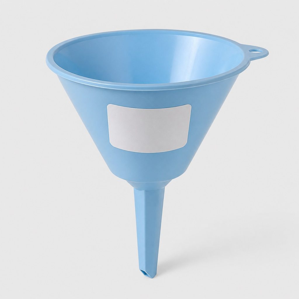 Entonnoir bleu clair pour le remplissage AdBlue