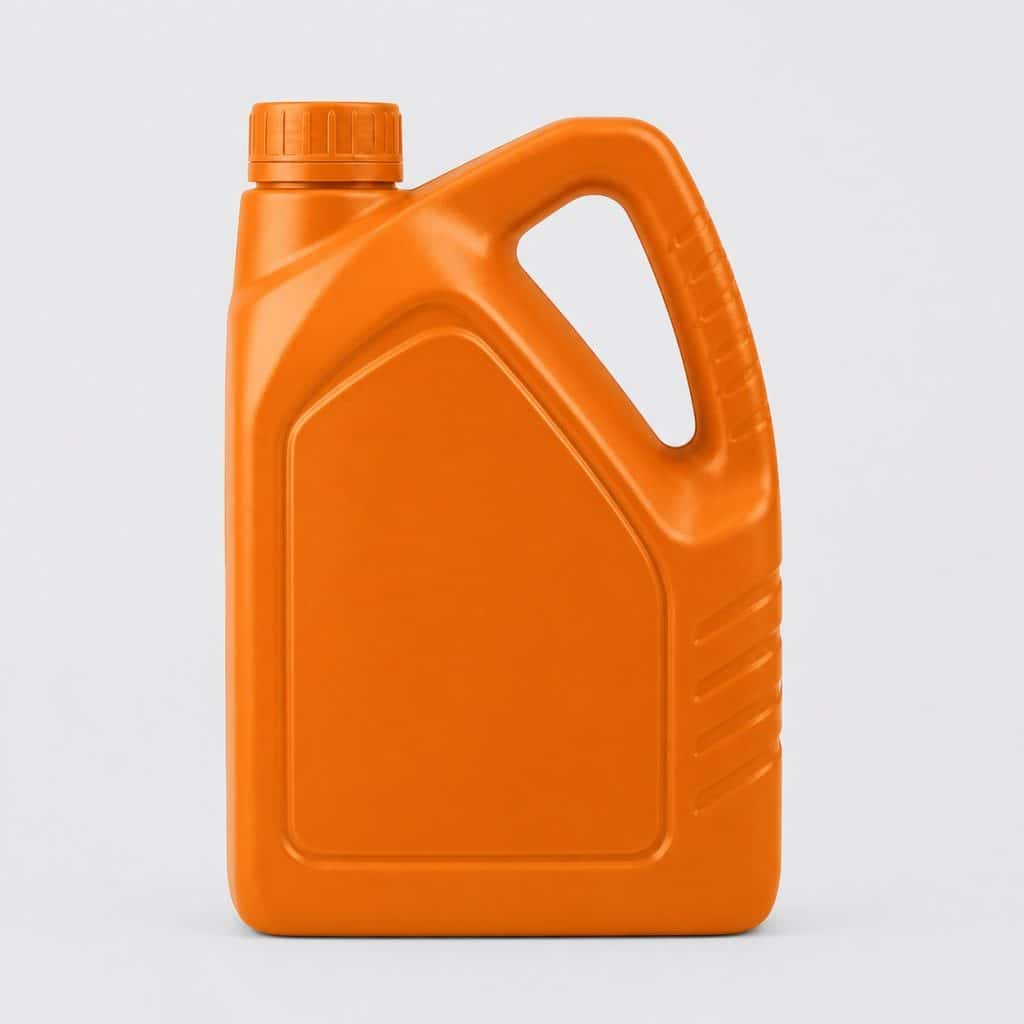 Bidon d'huile moteur 2 litres présenté seul sur fond neutre