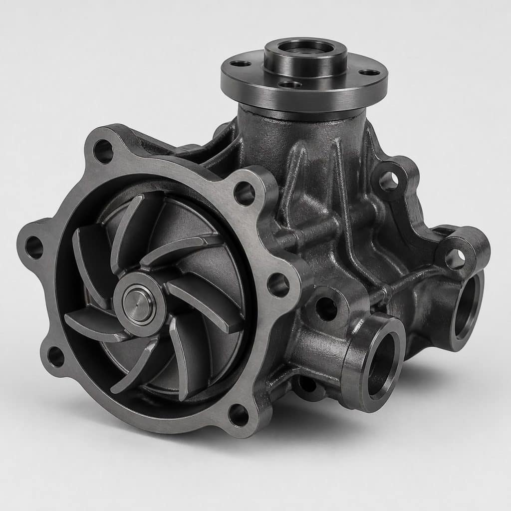 Pompe à eau moteur essence gamme supérieure présentée seule sur fond neutre