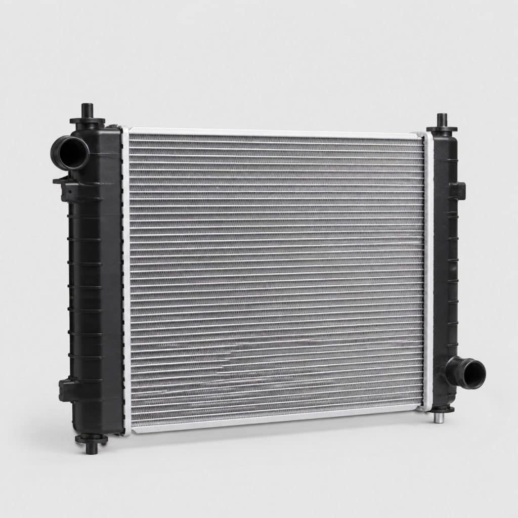 Radiateur moteur compact présenté seul sur fond neutre