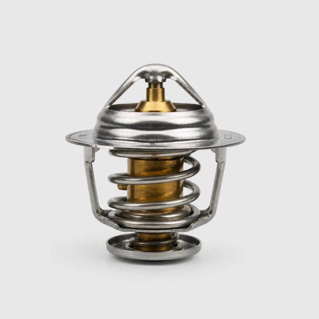 Cartouche thermostatique automobile présentée seule sur fond neutre
